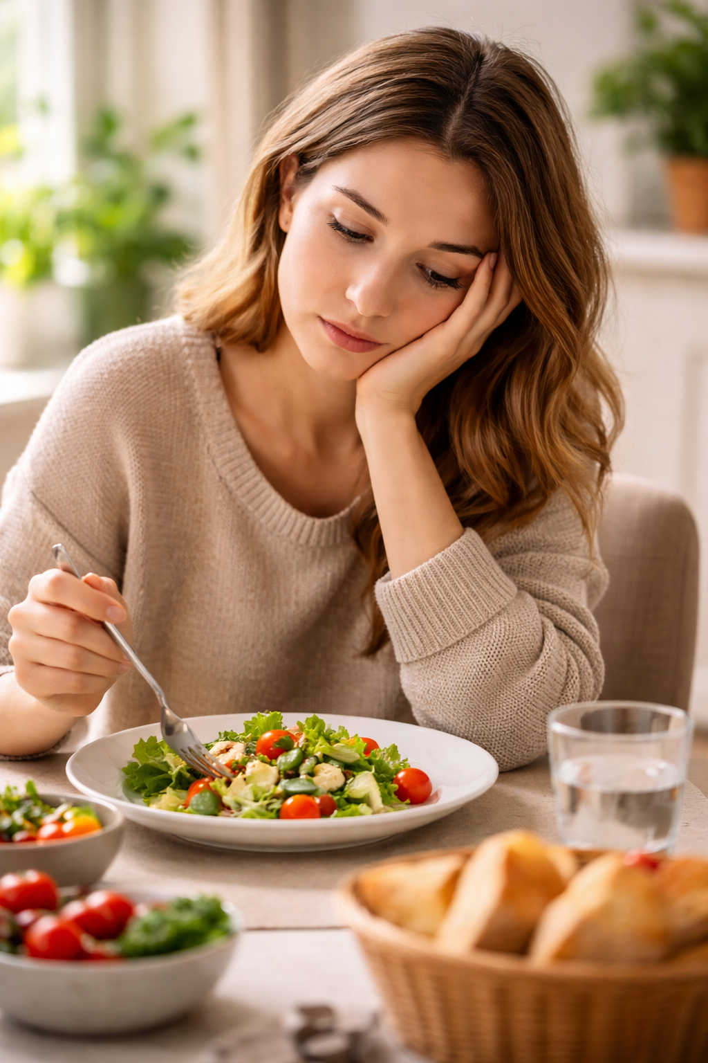 Illustration zum Thema Appetitlosigkeit in der Schwangerschaft