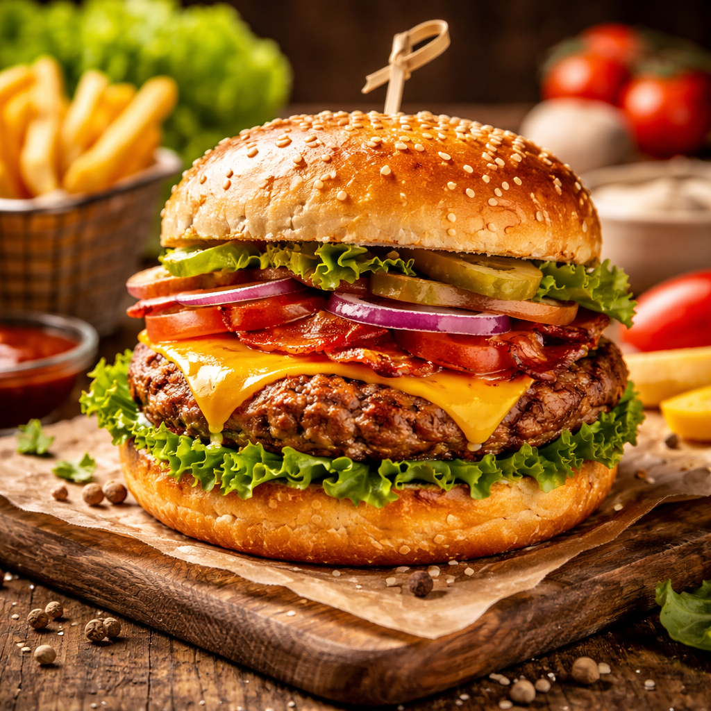 Illustration zum Thema Burger in der Schwangerschaft