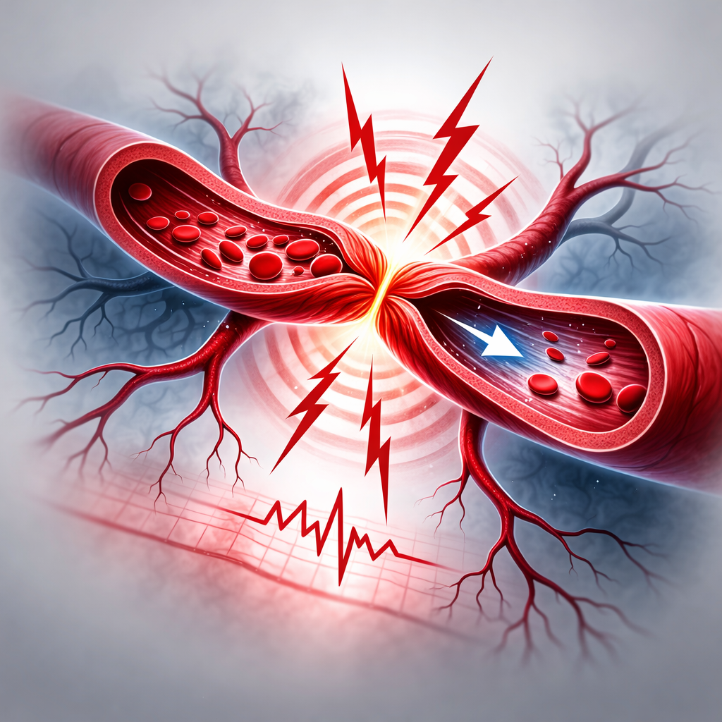 Illustration zum Thema Vasospasmus