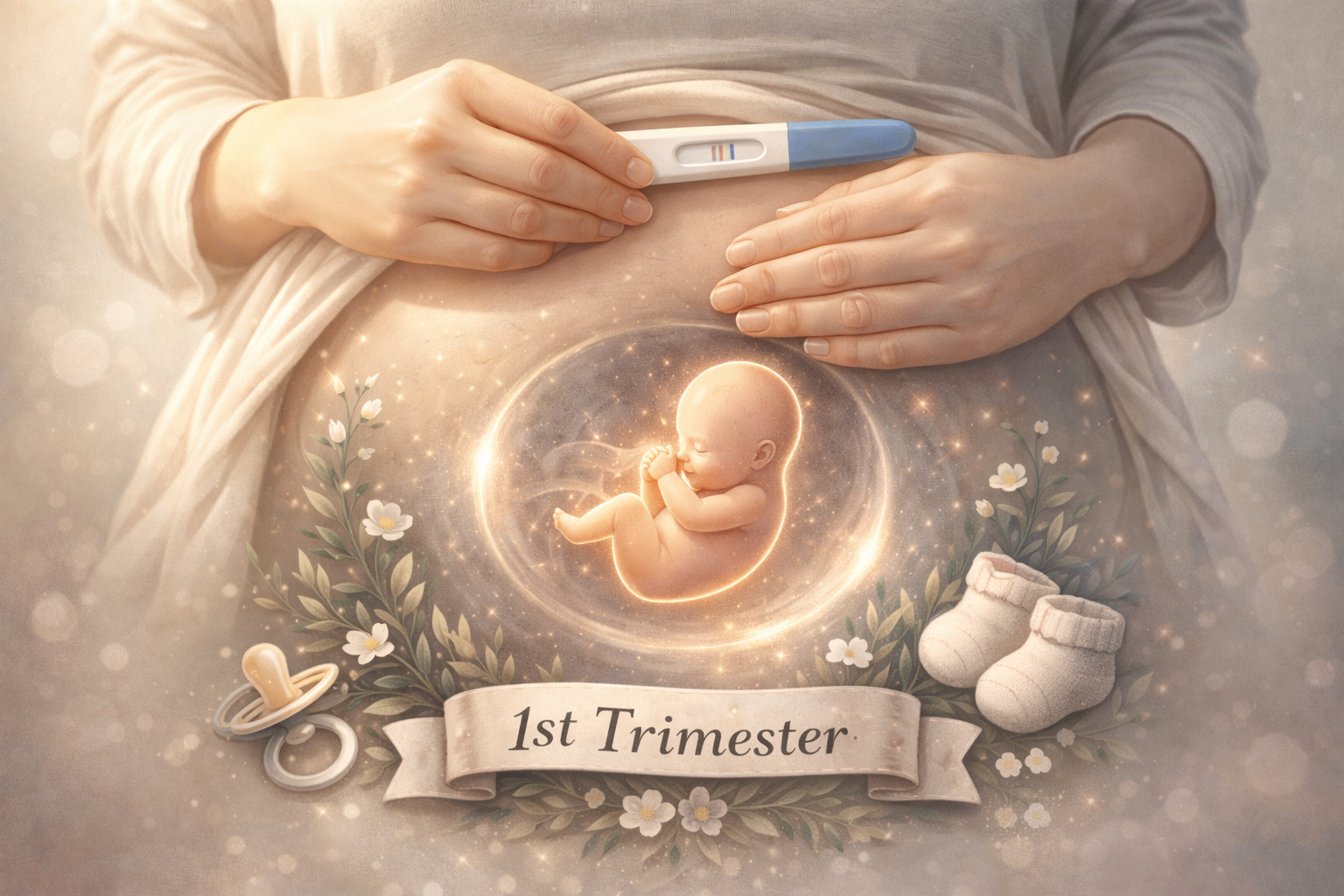 Illustration zum ersten Trimester